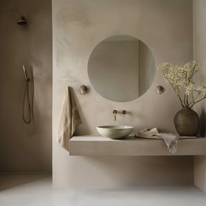 Round Frameless Mirror