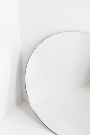 Round Frameless Mirror