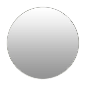 Barcelona round black or white modern recessed bathroom or decorative mirror