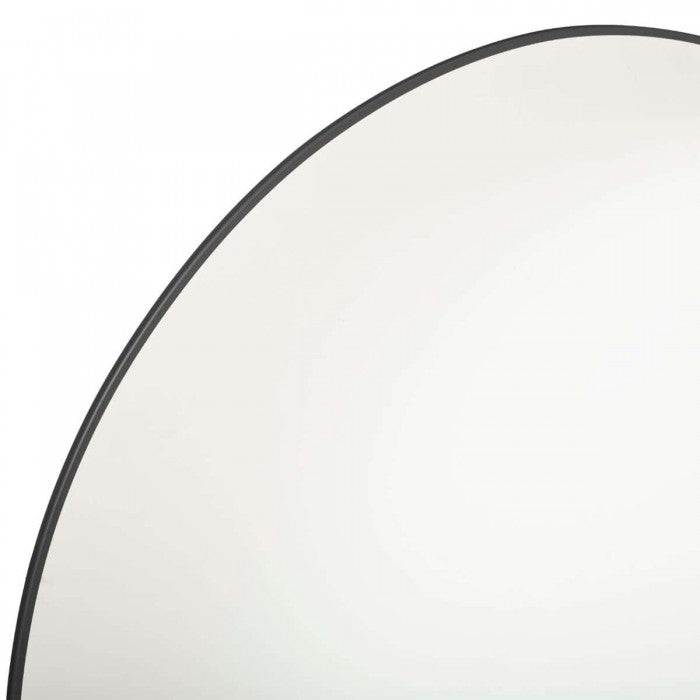 Barcelona Black Round Mirror - 800mm