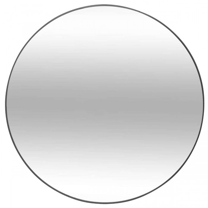 Barcelona Black Round Mirror - 800mm