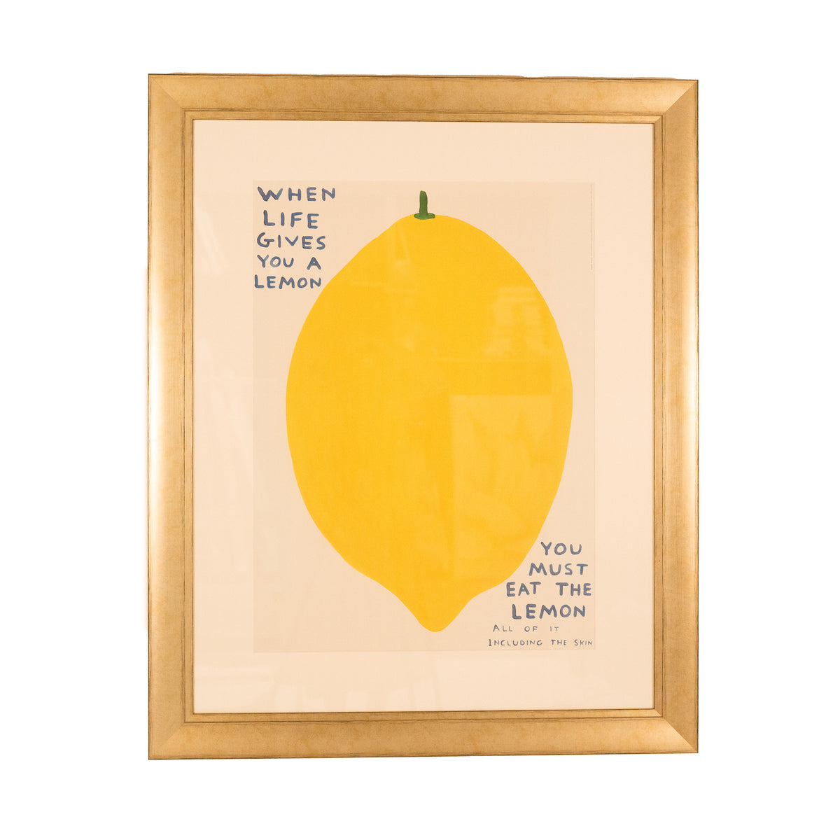 David Shrigley Print, UNTITLED ‘WHEN LIFE GIVES YOU A LEMON’