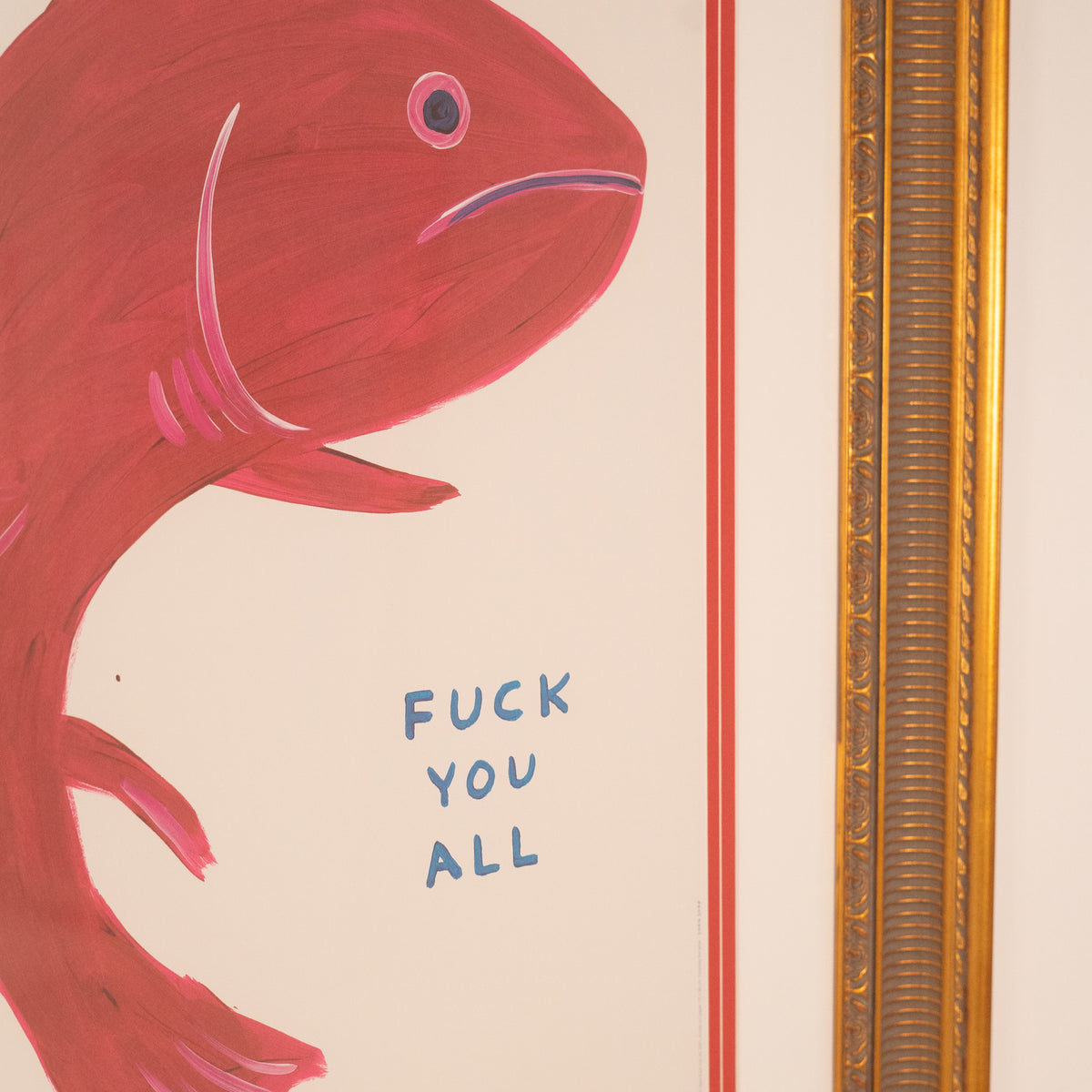 David Shrigley Print, UNTITLED ‘FISH SAYS&#39;