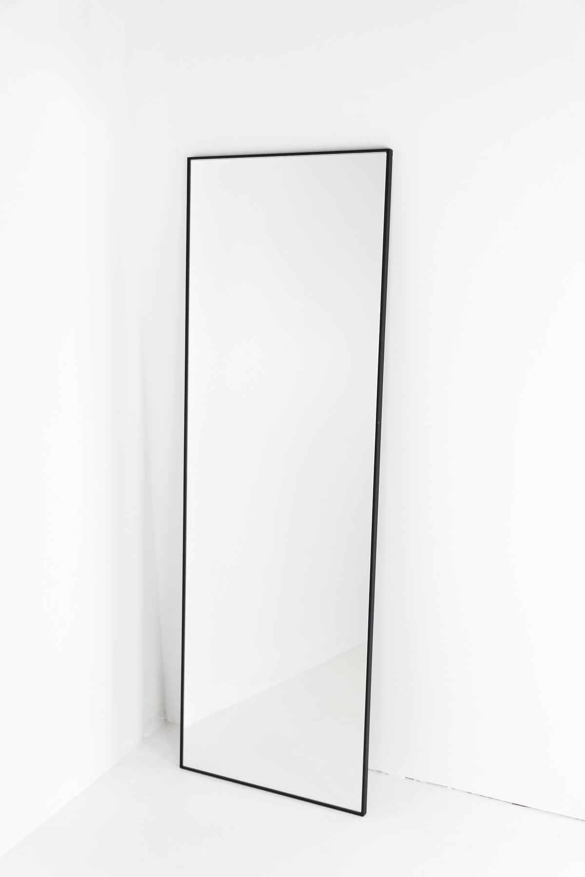 Black super slim edge frame mirror 500mm x 1500mm