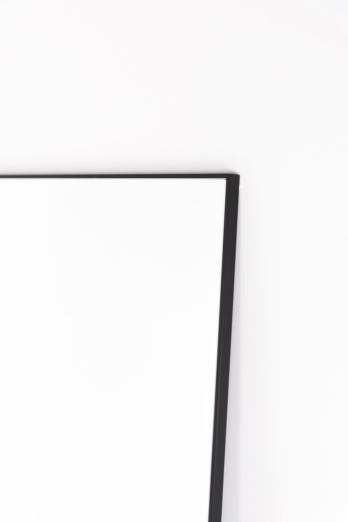 Black super slim edge frame mirror 500mm x 1500mm