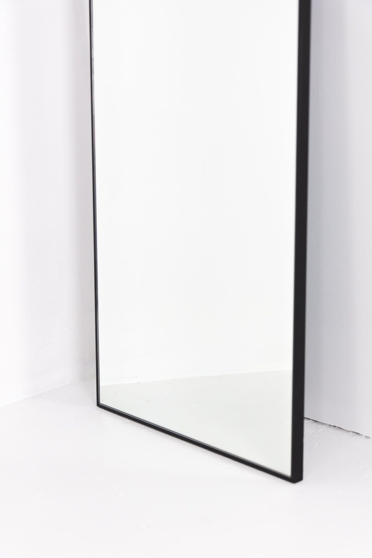 Black super slim edge frame mirror 500mm x 1500mm