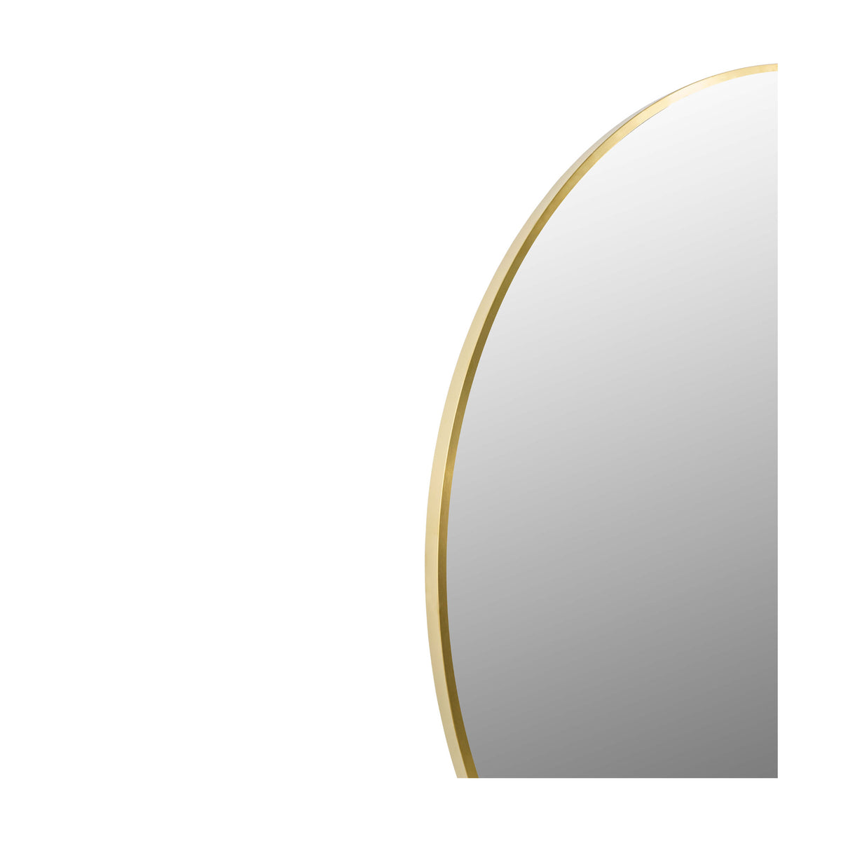 Antwerp Round Brass Mirror