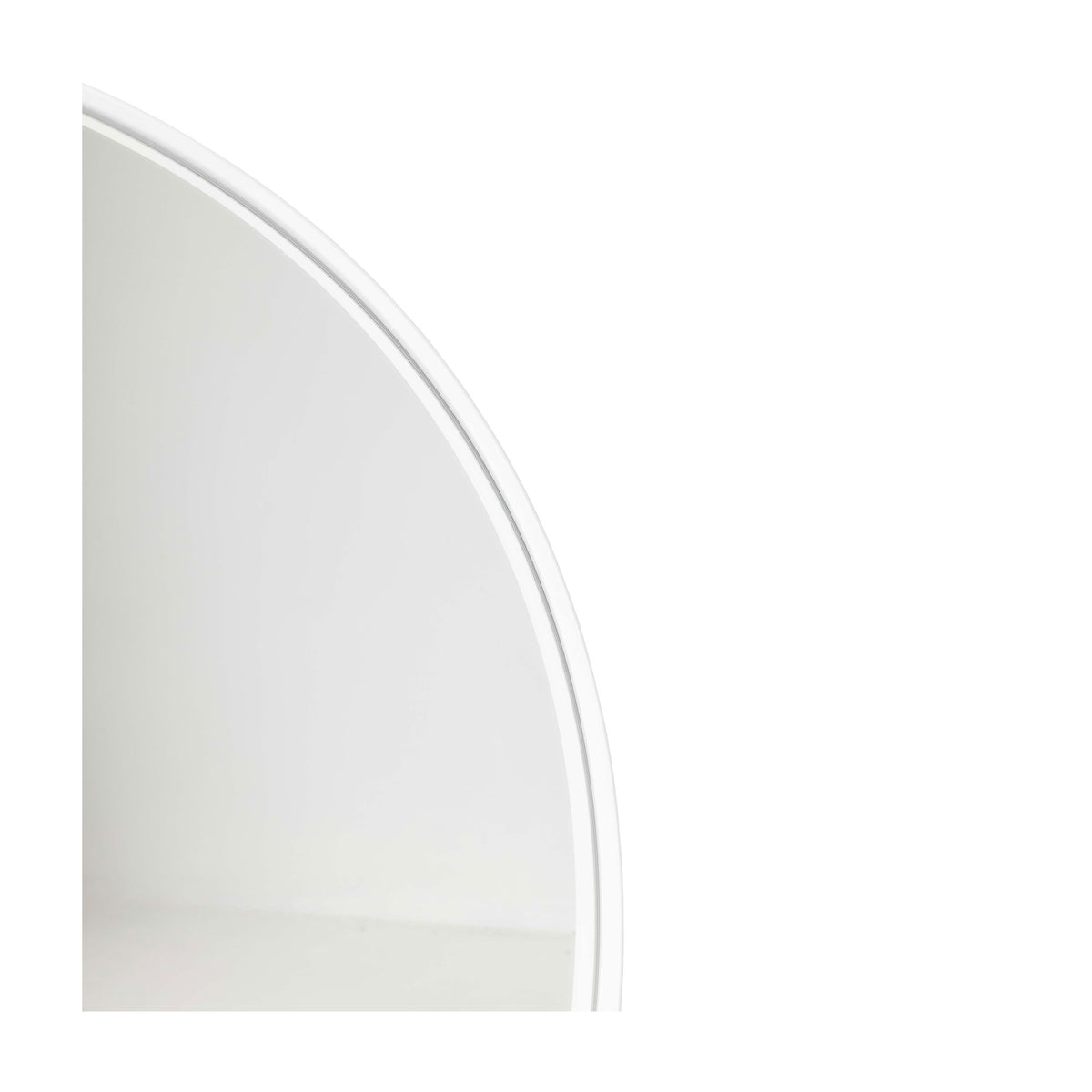 Barcelona White Round Mirror - 800mm