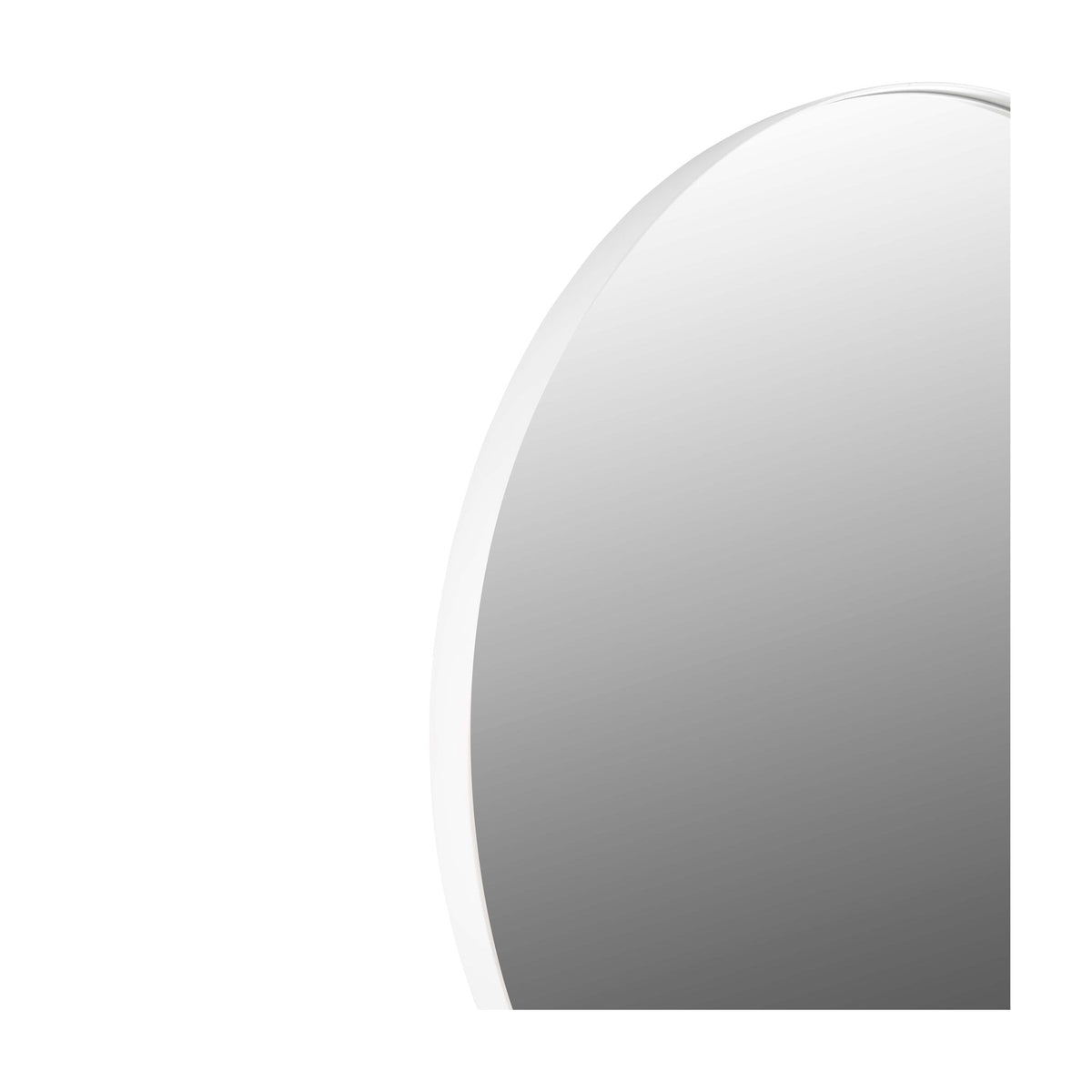 Barcelona Black Round Mirror - 600mm