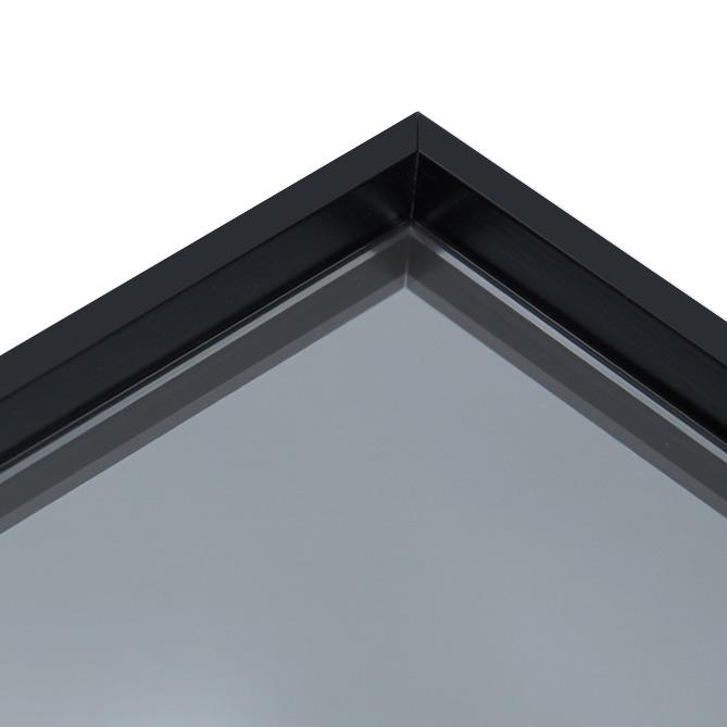 Box Framed Mirror Black – 30mm Deep Frame - Mirror Builder