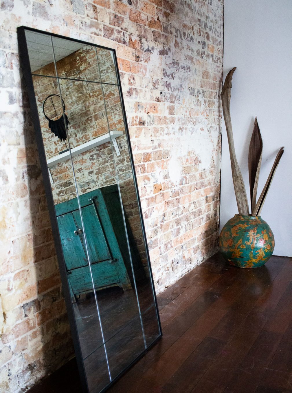 Full length-Leaning Mirror – Custom Grid Mirror 820 x 1720mm