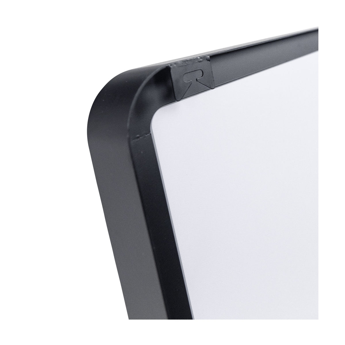 Helsinki Black Metal Bathroom Mirror With Shelf  - 500mm w x 750mm h