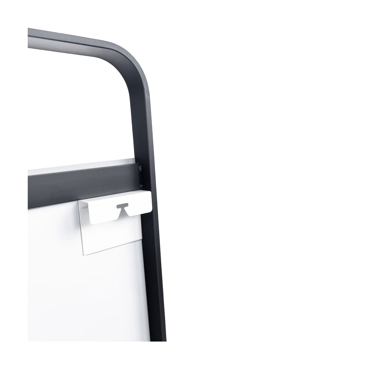 Lyon Matt Black Metal Mirror with shelf - 550mm w x 1000mm h