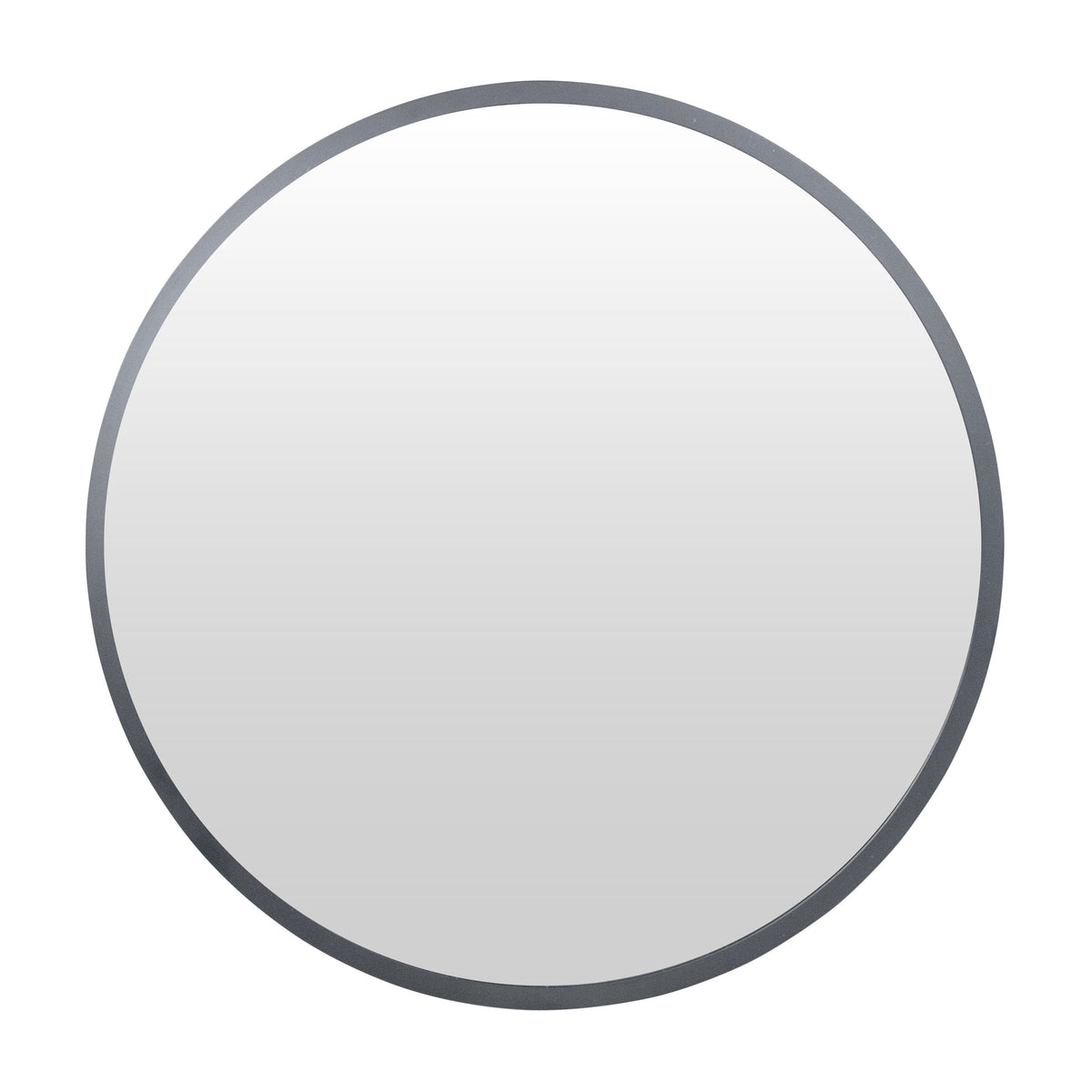 Madrid Black Round Metal Mirror 600mm or 800mm Diameter