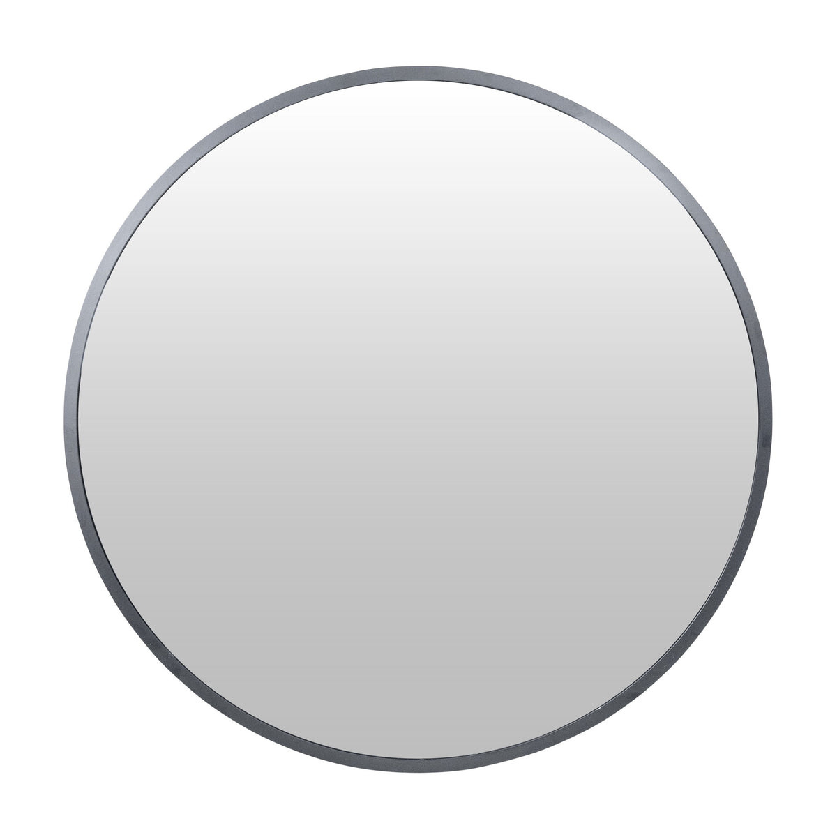 Madrid Black Round Metal Mirror 600mm or 800mm Diameter