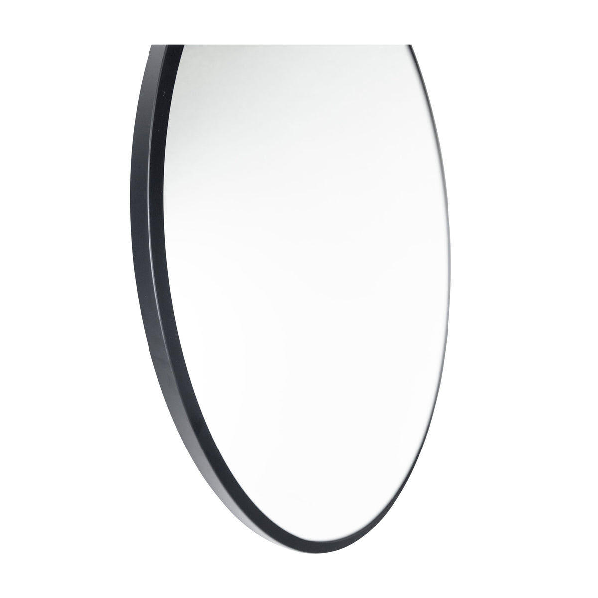 Madrid Black Round Metal Mirror 600mm or 800mm Diameter