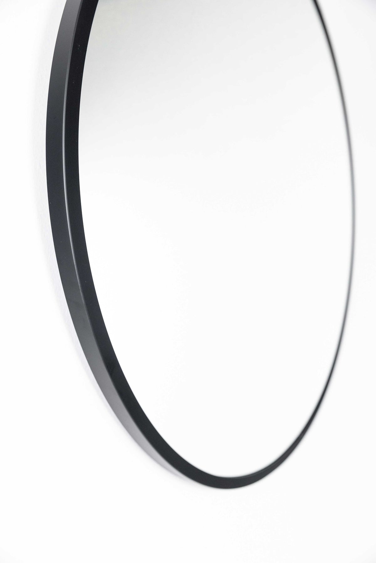 Madrid Black Round Metal Mirror 600mm or 800mm Diameter