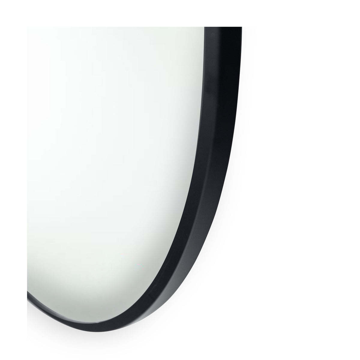 Madrid Black Round Metal Mirror 600mm or 800mm Diameter