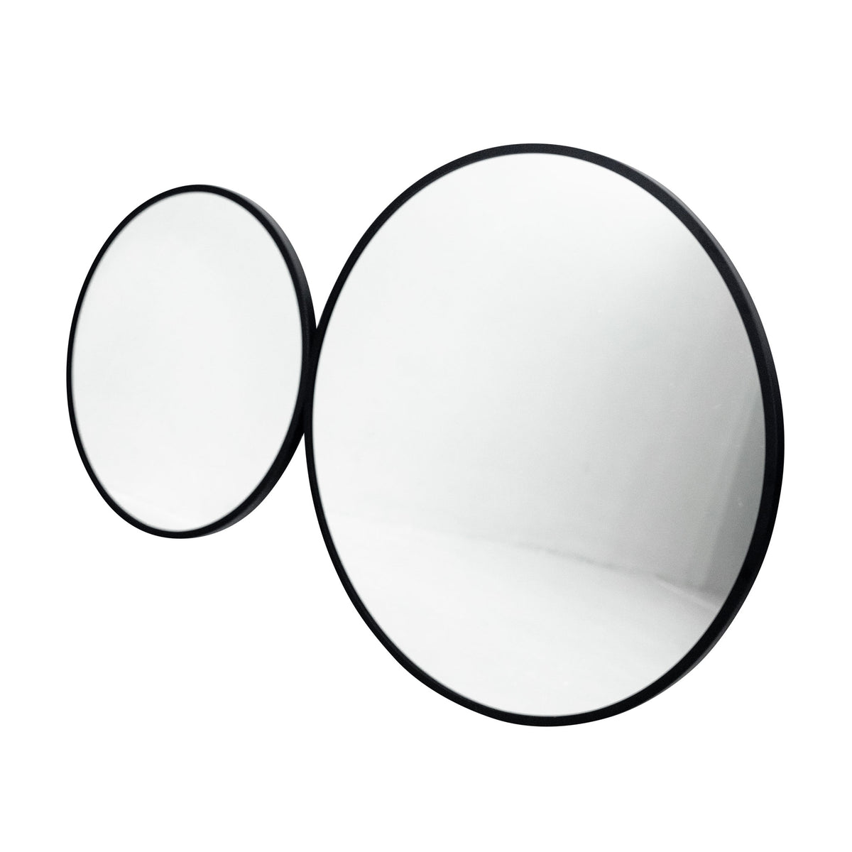 Madrid Black Round Metal Mirror 600mm or 800mm Diameter