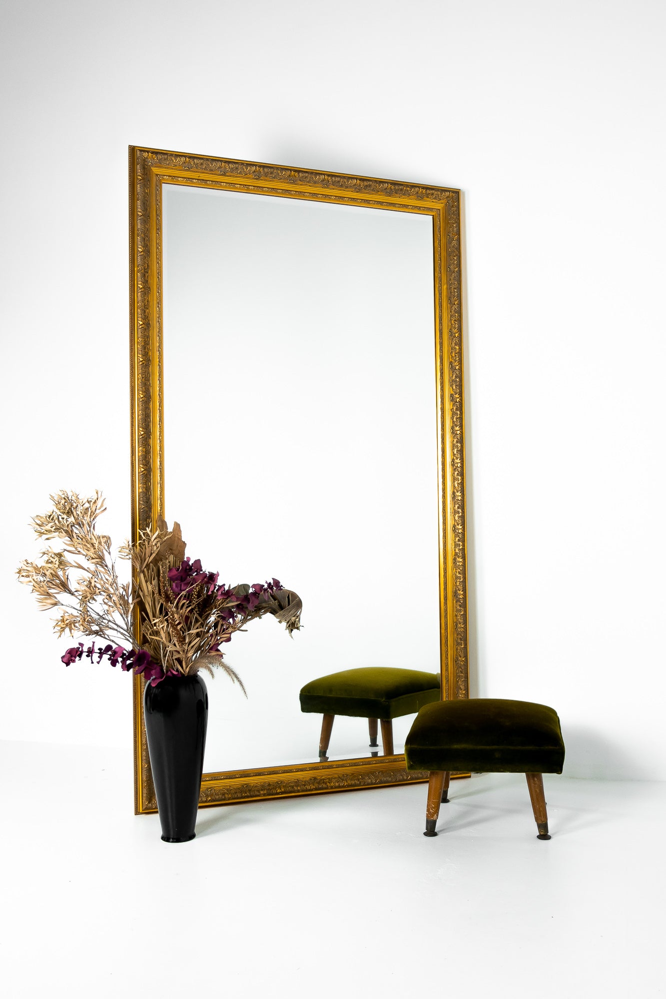 Ornate Framed Gold Bevelled Mirror