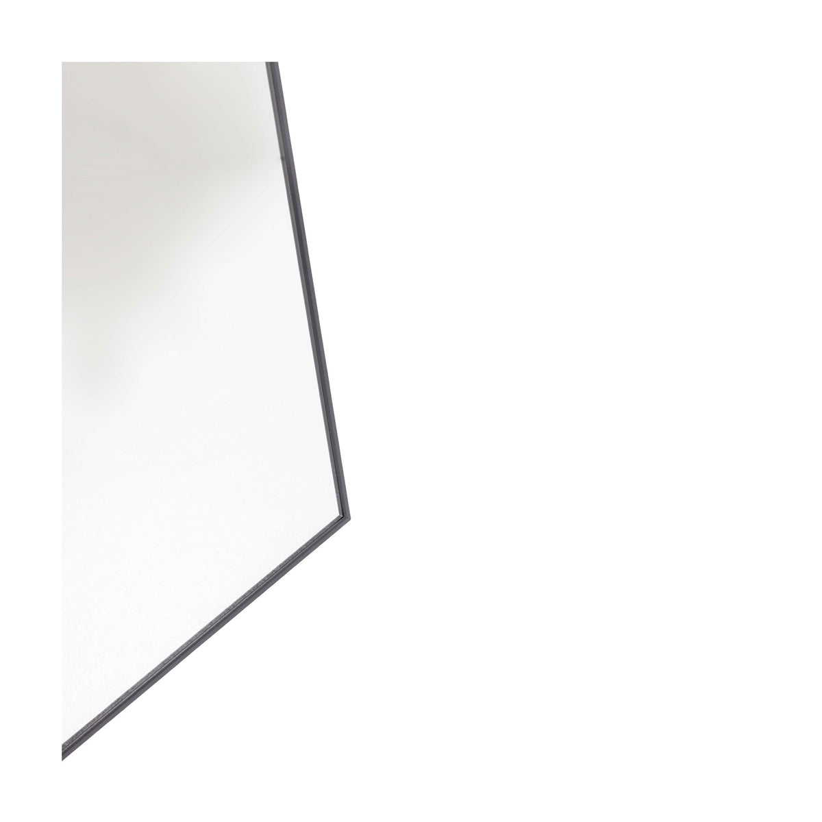 Pisa Black Metal Arch Mirror - 550x800mm