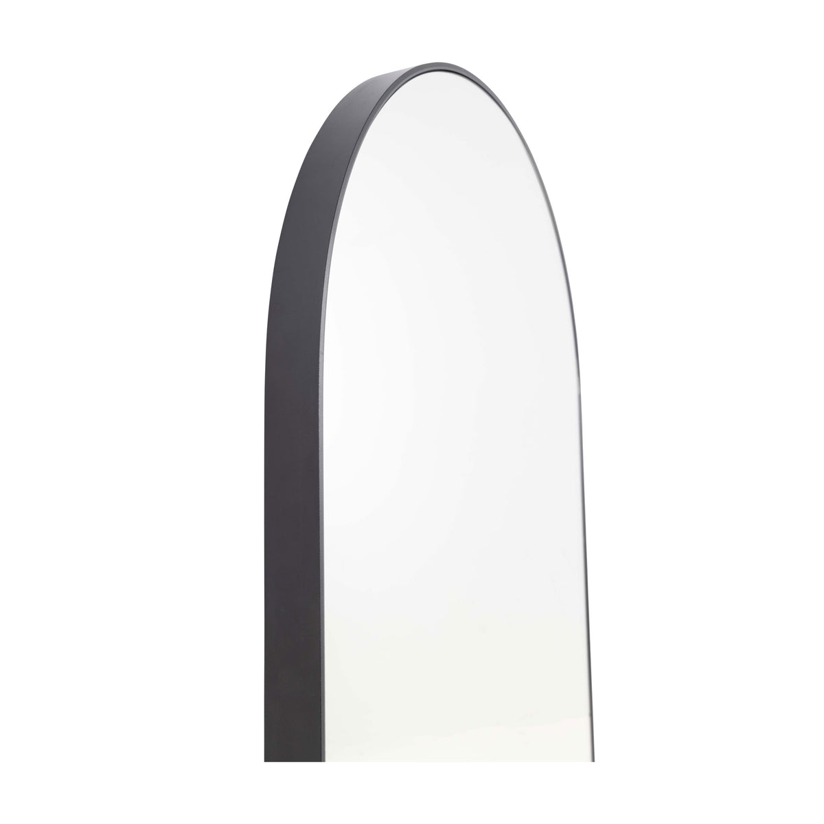 Pisa Black Metal Arch Mirror - 550x800mm