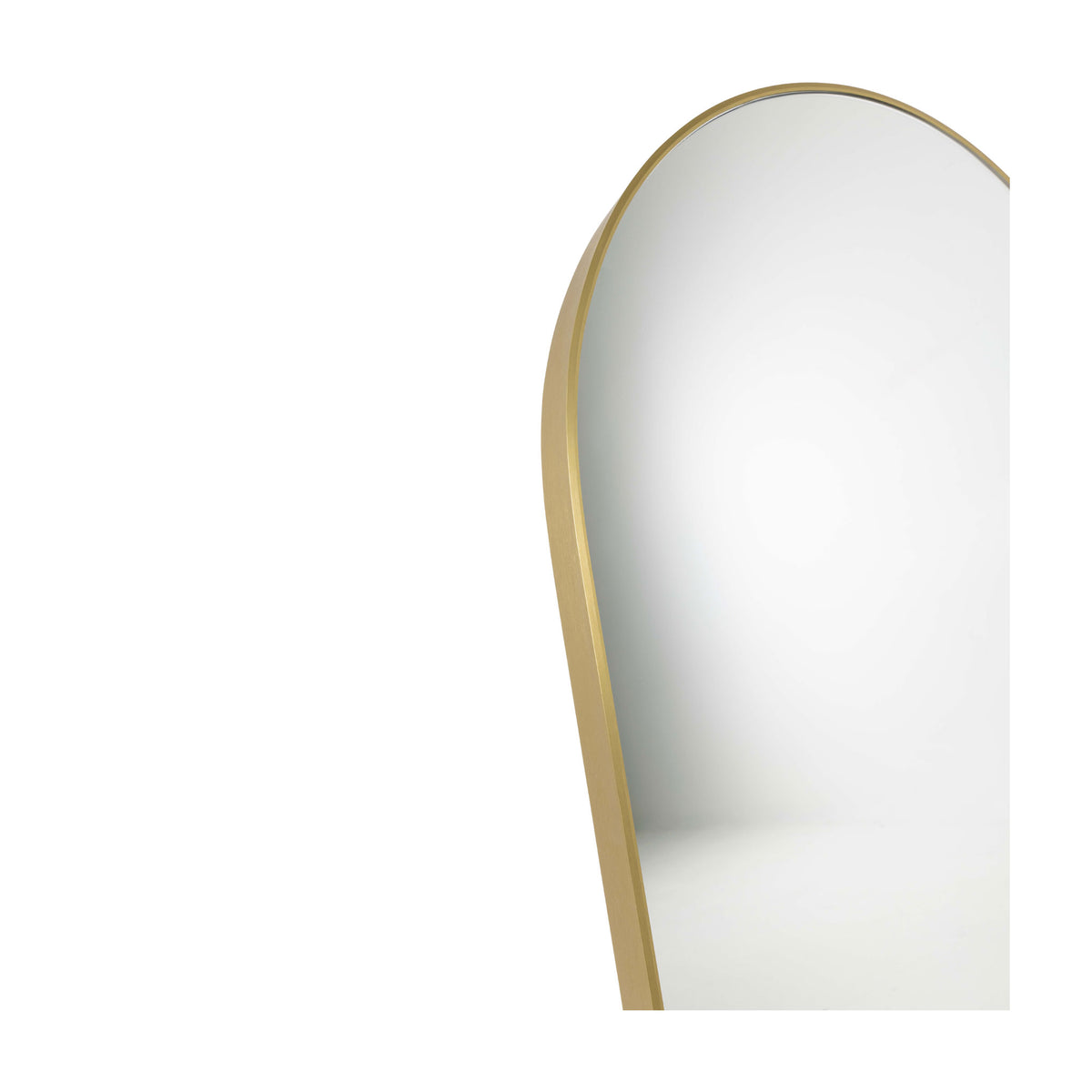 Pisa Brass Metal Arch Mirror - 550x800mm