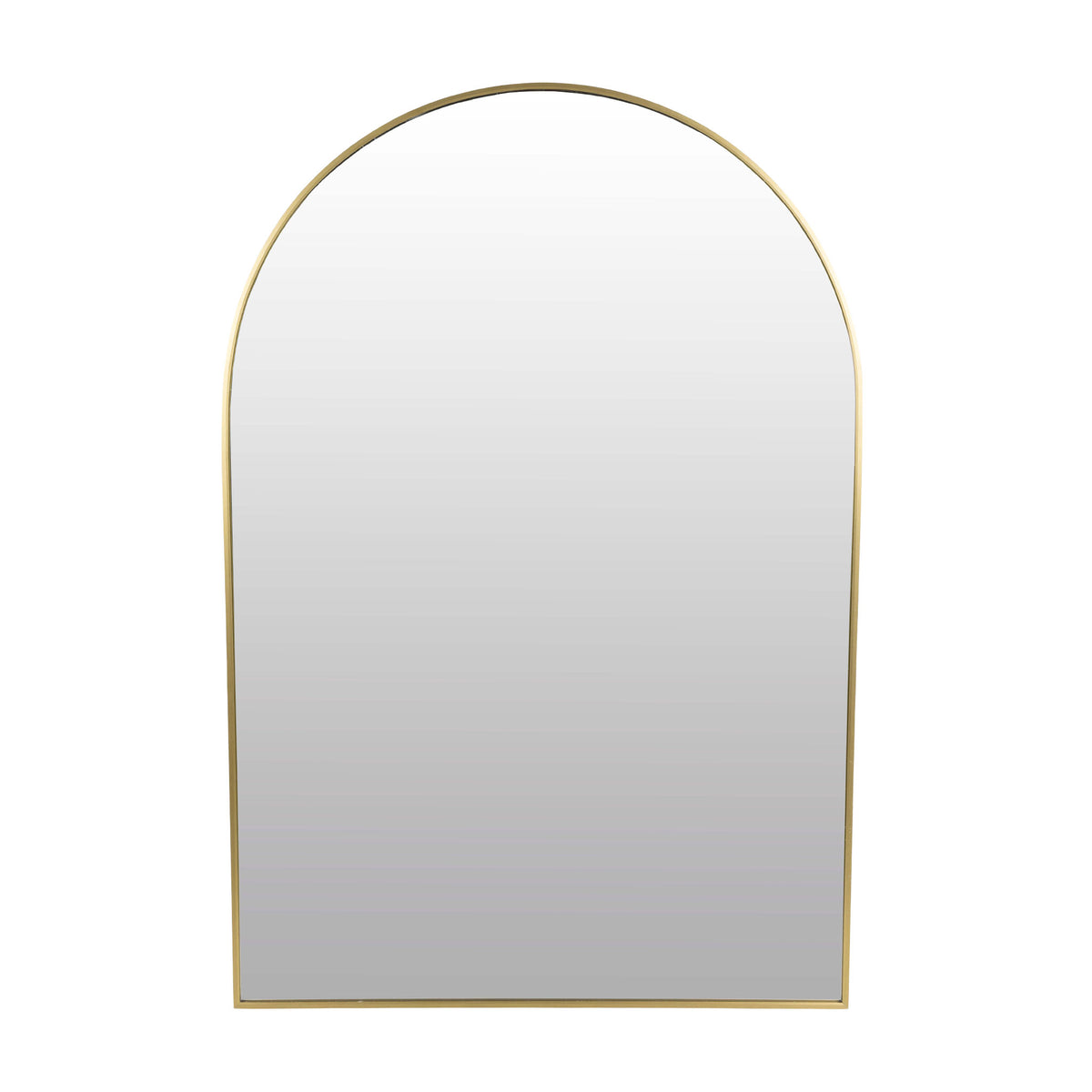 Pisa Brass Metal Arch Mirror - 550x800mm