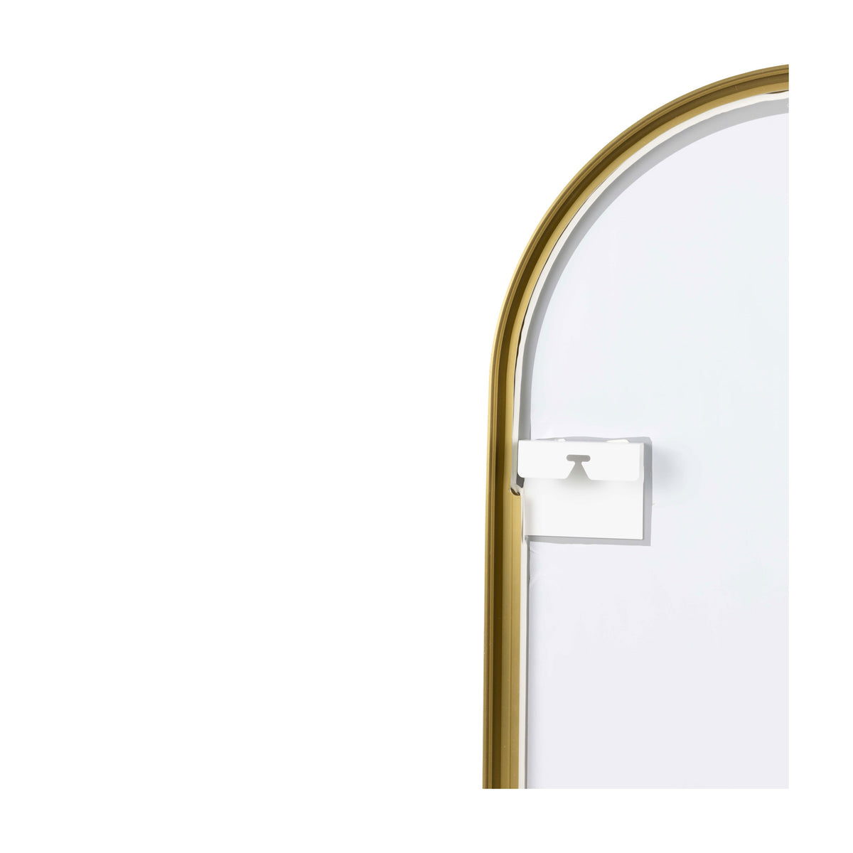 Pisa Brass Metal Arch Mirror - 550x800mm