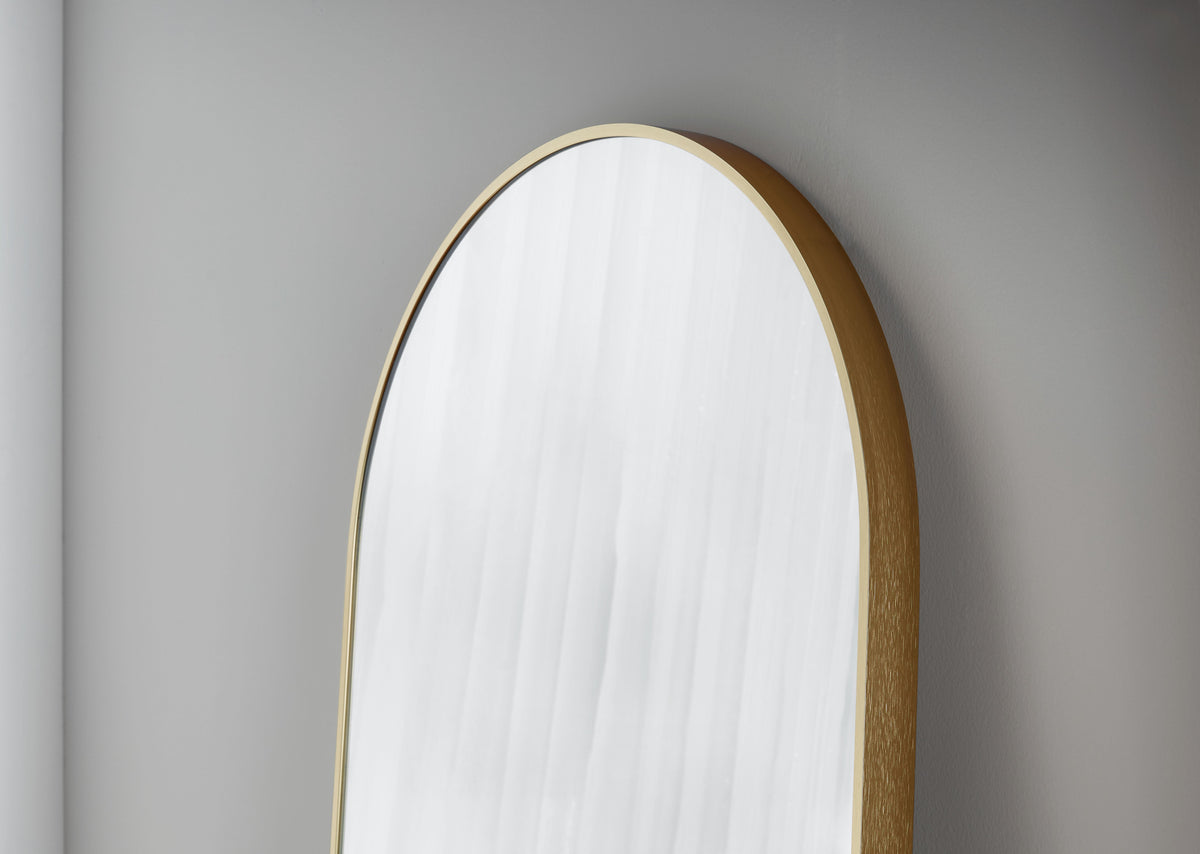 Pisa White Metal Arch Mirror - 550x1600mm