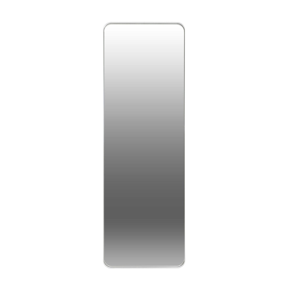 Sienna Radius Corners White Metal Mirror - 500x1500mm