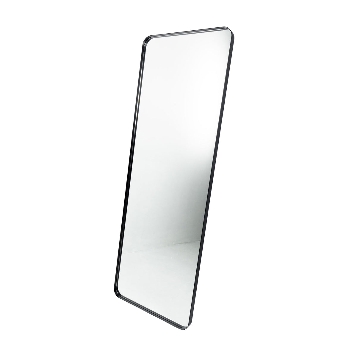 Sienna Radius Corners Black Metal Mirror - 500x1500mm - ON SALE 50% OFF