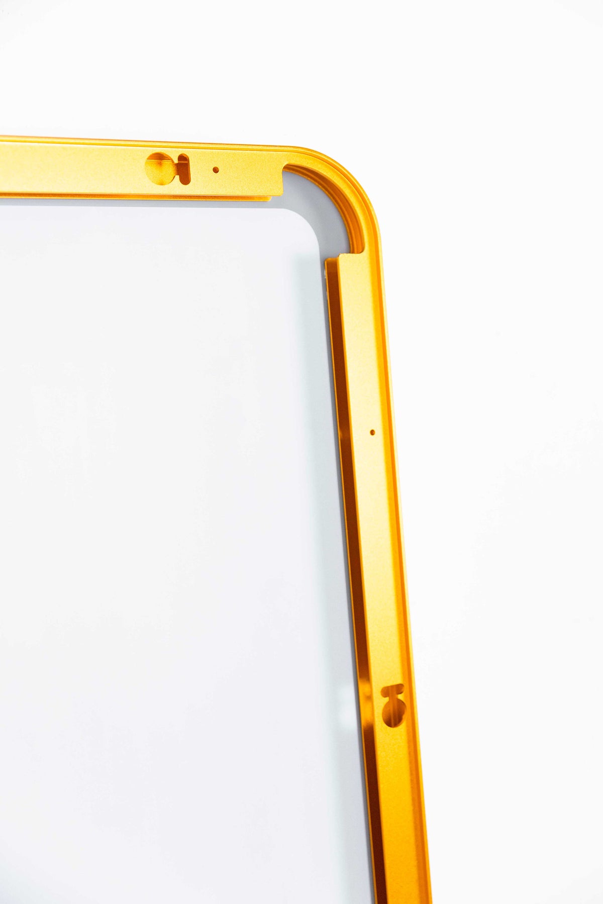 Sienna Radius Corners Gold Metal Mirror - 500x1500mm