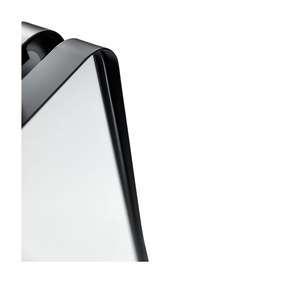 Sienna Radius Corners Black Metal Mirror - 500x750mm