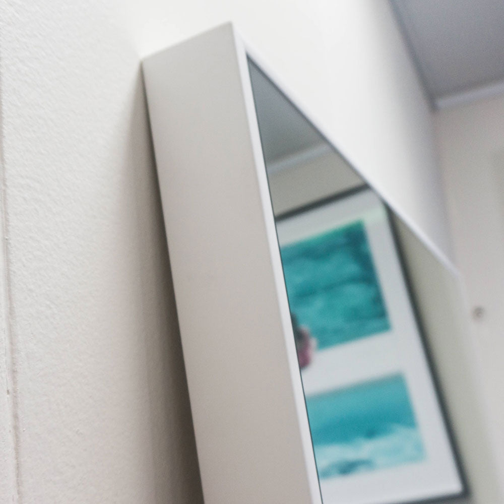 Slim Edge Mirror White – 55mm Frame