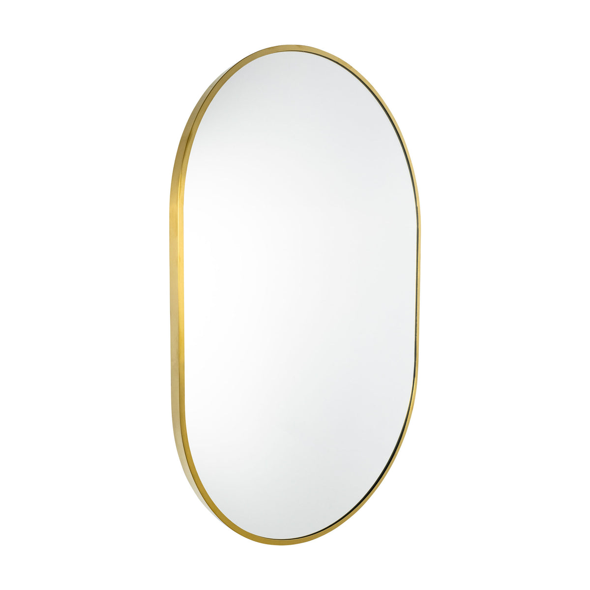 Sofia Elliptical Brass Mirror - 500x750mm