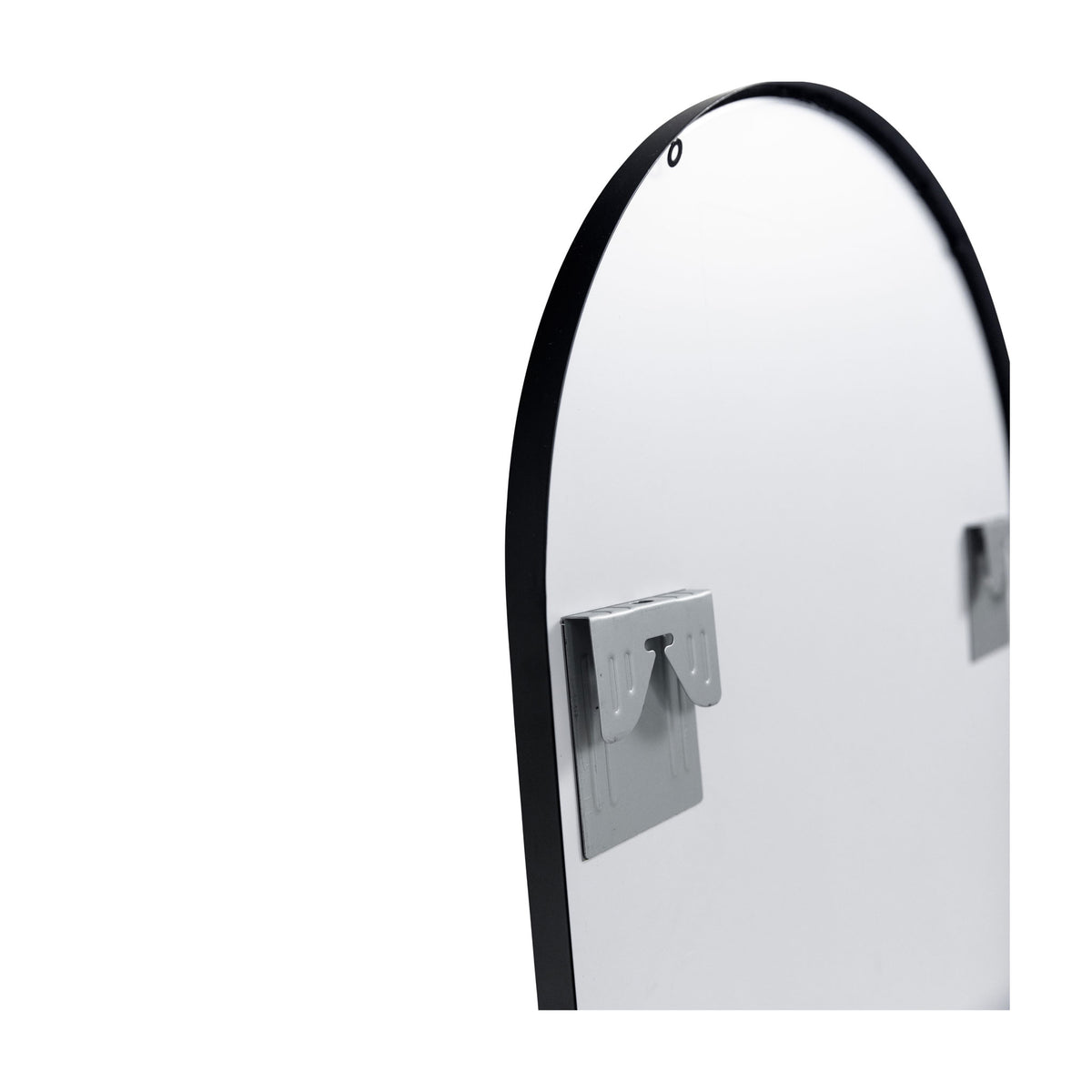 Sofia Elliptical Matt Black Mirror - 500x750mm