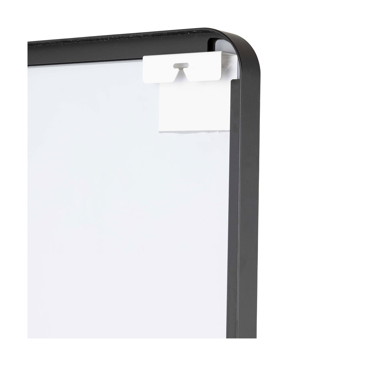 Talinn Radius Corners Black Metal Mirror With Stand - 500x1500mm