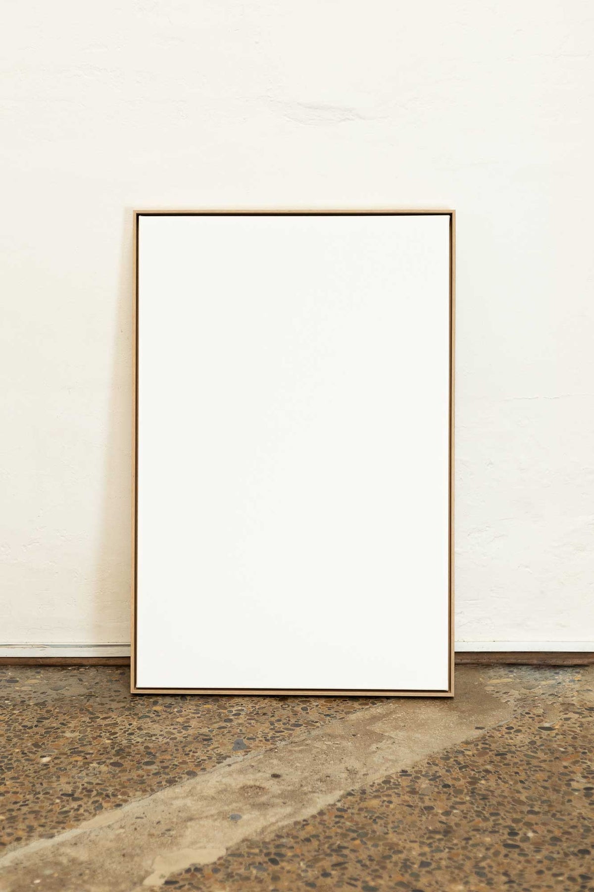 Blank Canvas With A Float Frame
