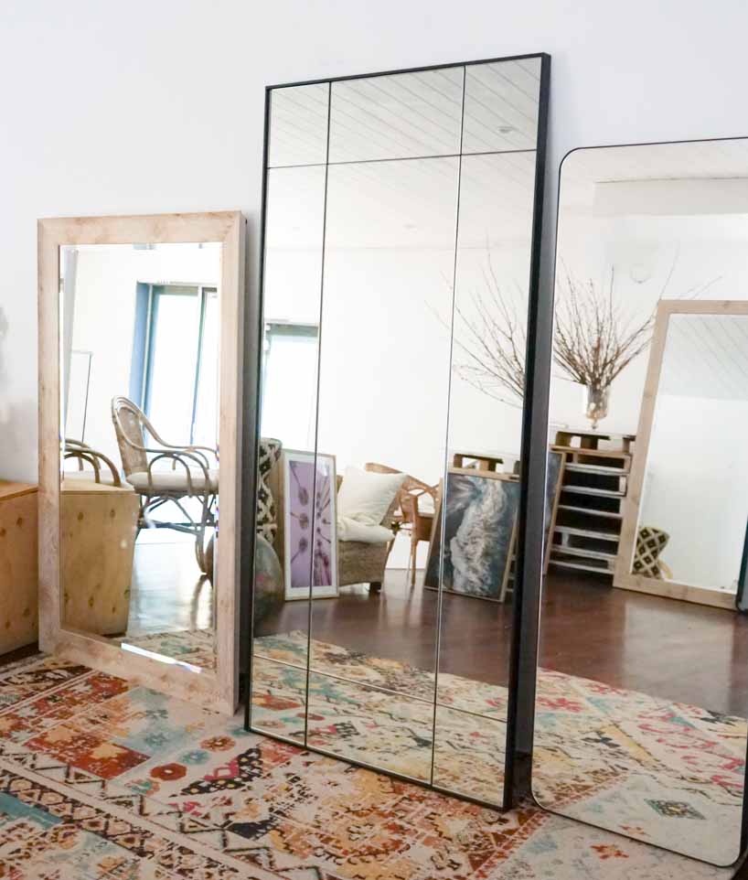 Full length-Leaning Mirror – Custom Grid Mirror 820 x 1720mm