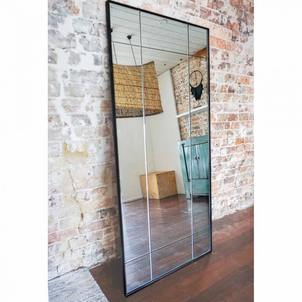 Full length-Leaning Mirror – Custom Grid Mirror 820 x 1720mm