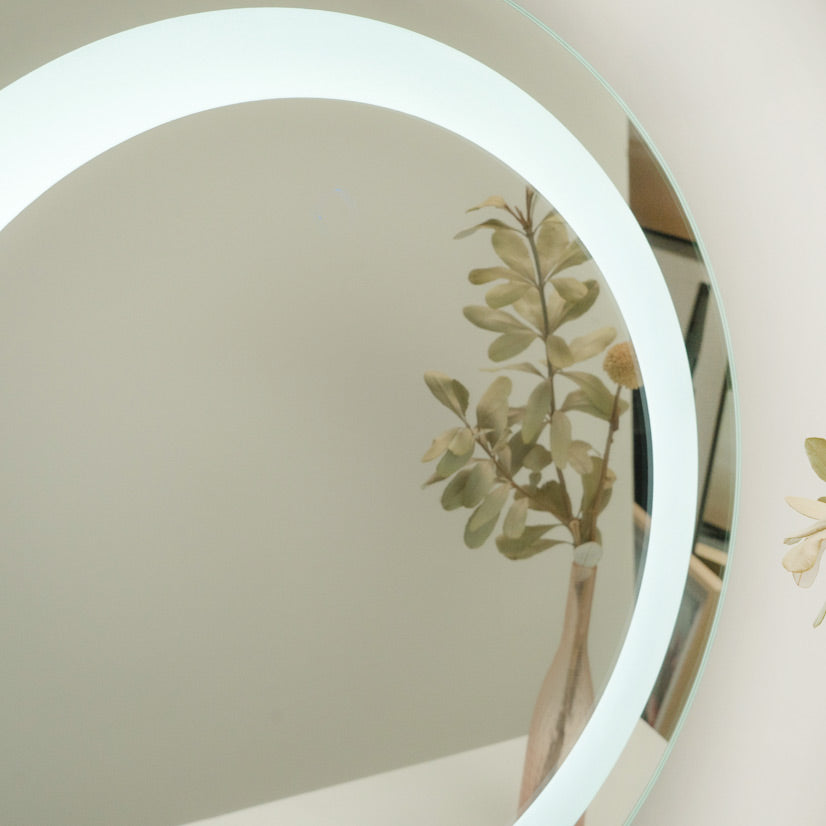 Leeds LED 600mm Round Mirror