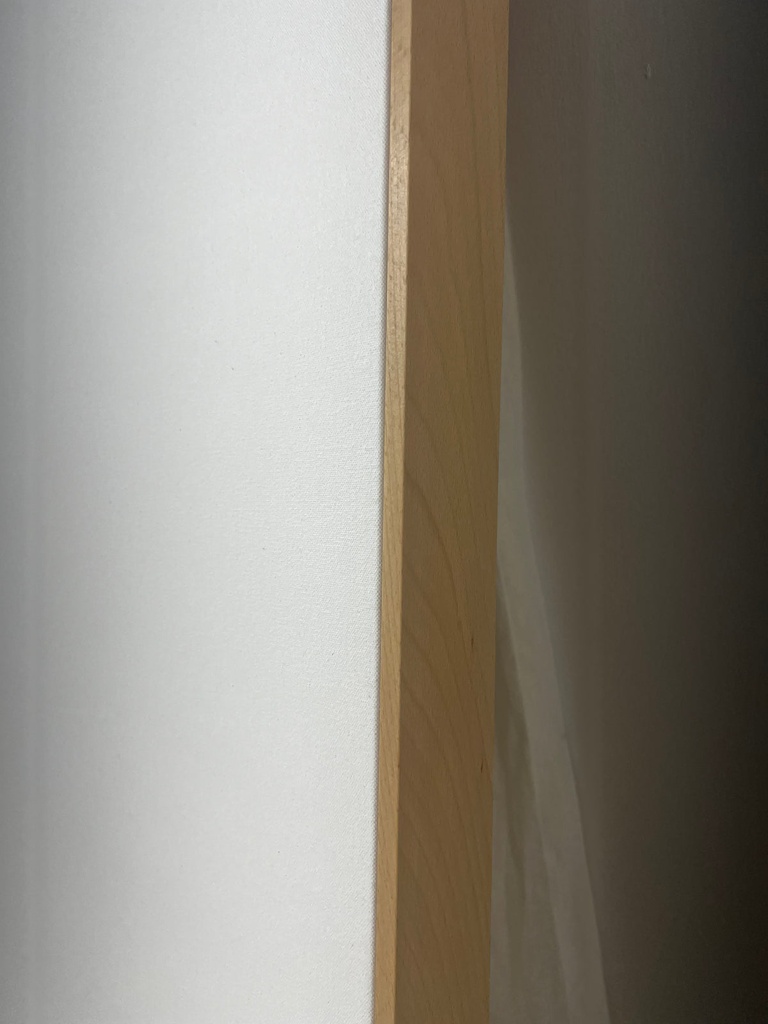 Blank canvas, timber float frame, 600 × 1200 mm — view 2