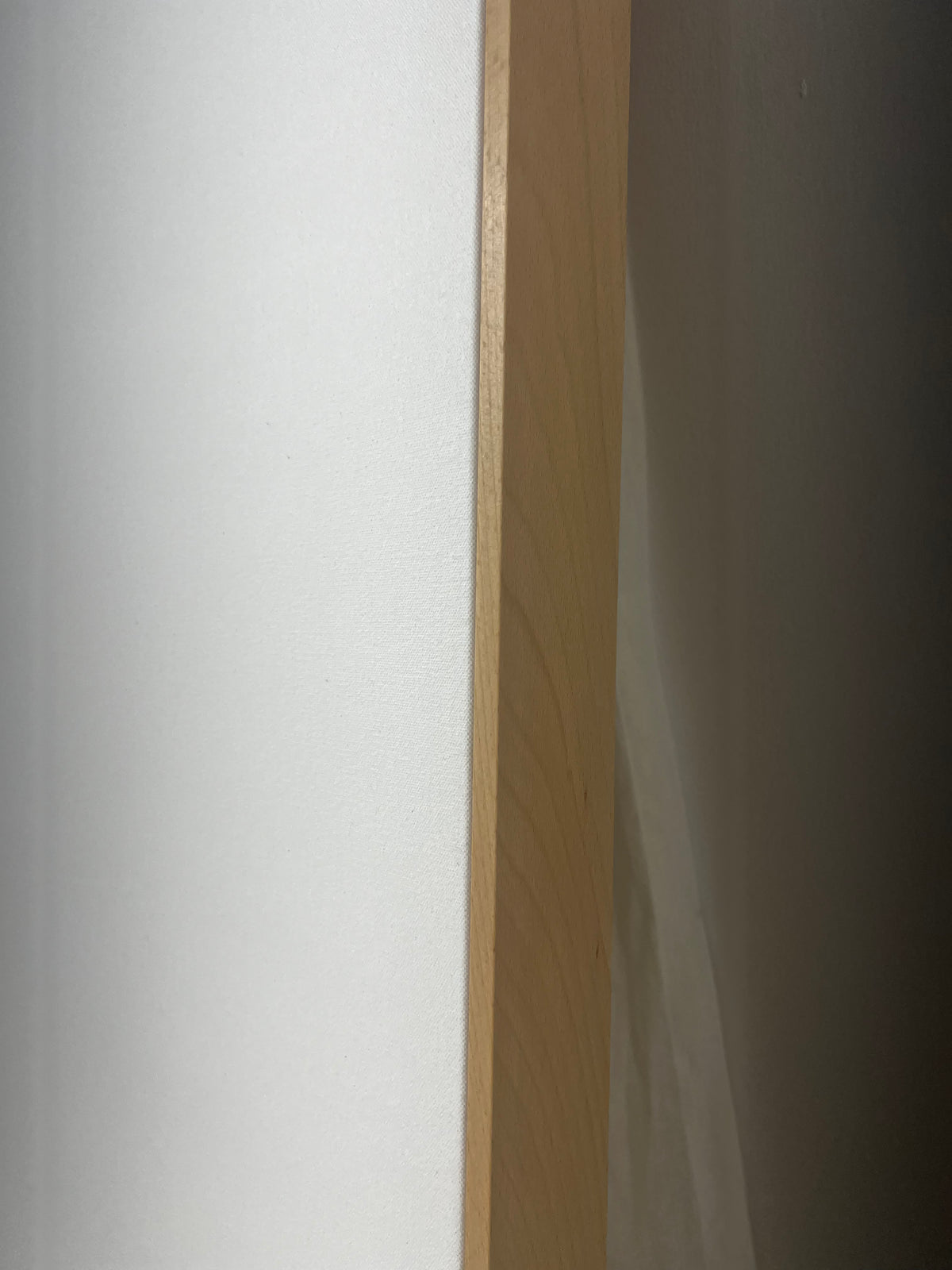 Blank canvas, timber float frame, 600 × 1200 mm — view 2
