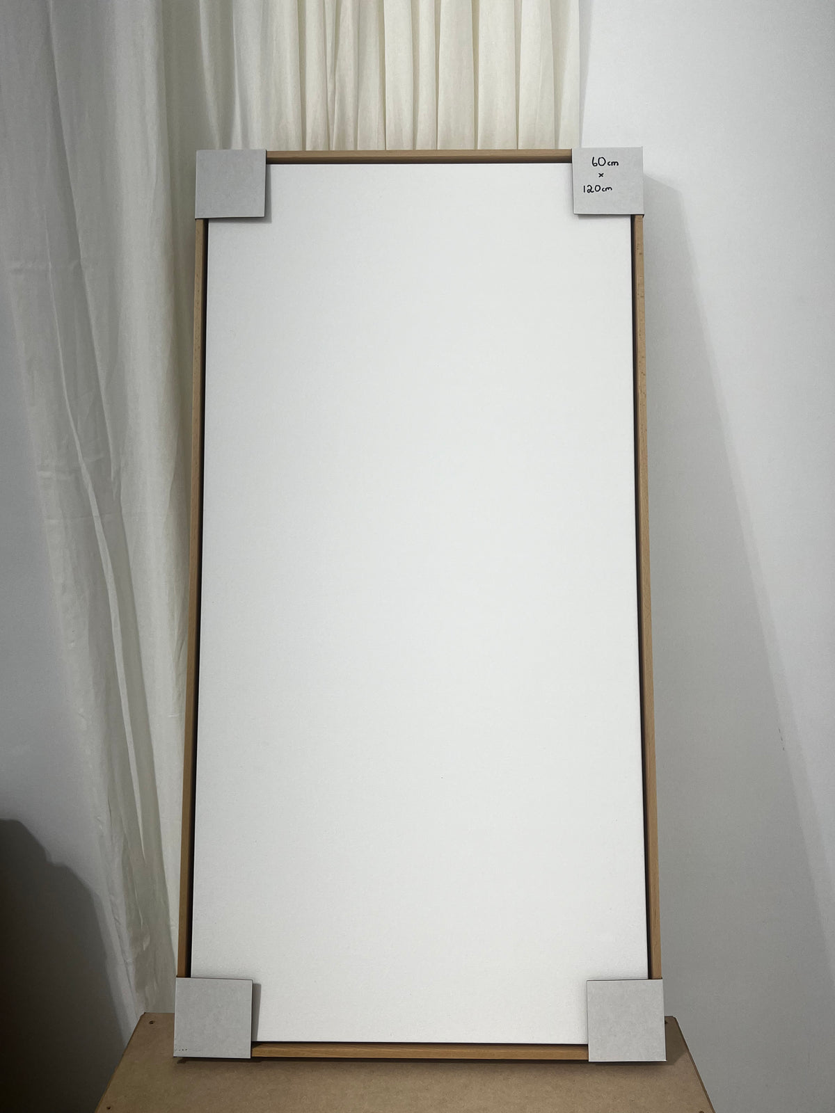Blank canvas, timber float frame, 600 × 1200 mm — view 4