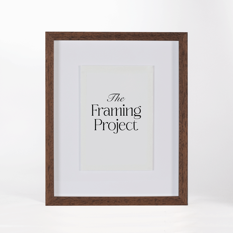 A5 shadow box frame, chocolate timber