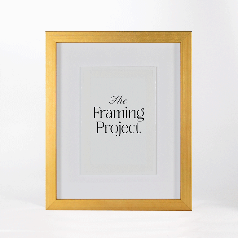 A5 shadow box frame, gold