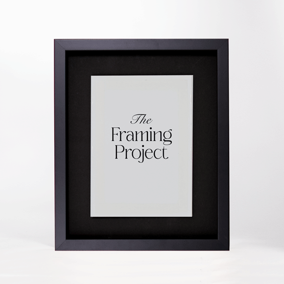 A5 shadow box frame, smooth black